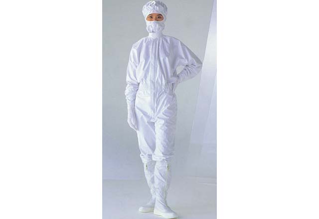 5mm白色網(wǎng)格防靜電連體服